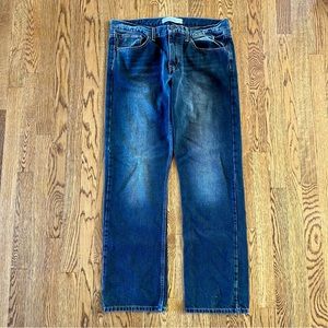 Tommy Hilfiger Rebel Slim 36 X 32 Denim Black Gray Jeans